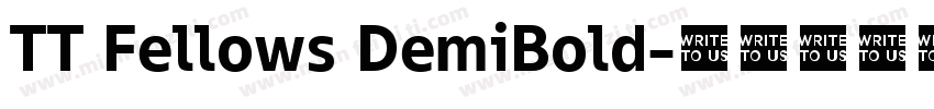TT Fellows DemiBold字体转换